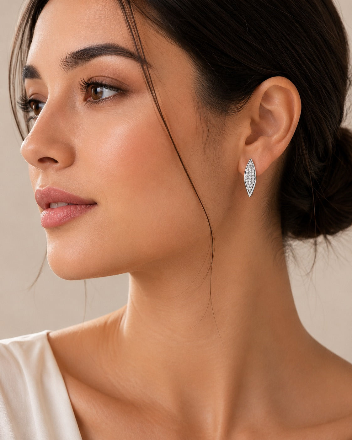 Aurora Crystal Leaf Earrings