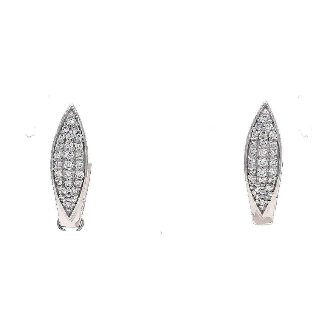 Aurora Crystal Leaf Earrings