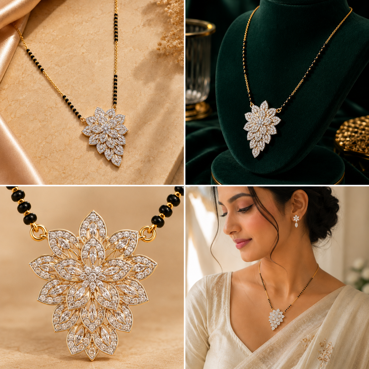 Bloom Royale Diamond Mangalsutra