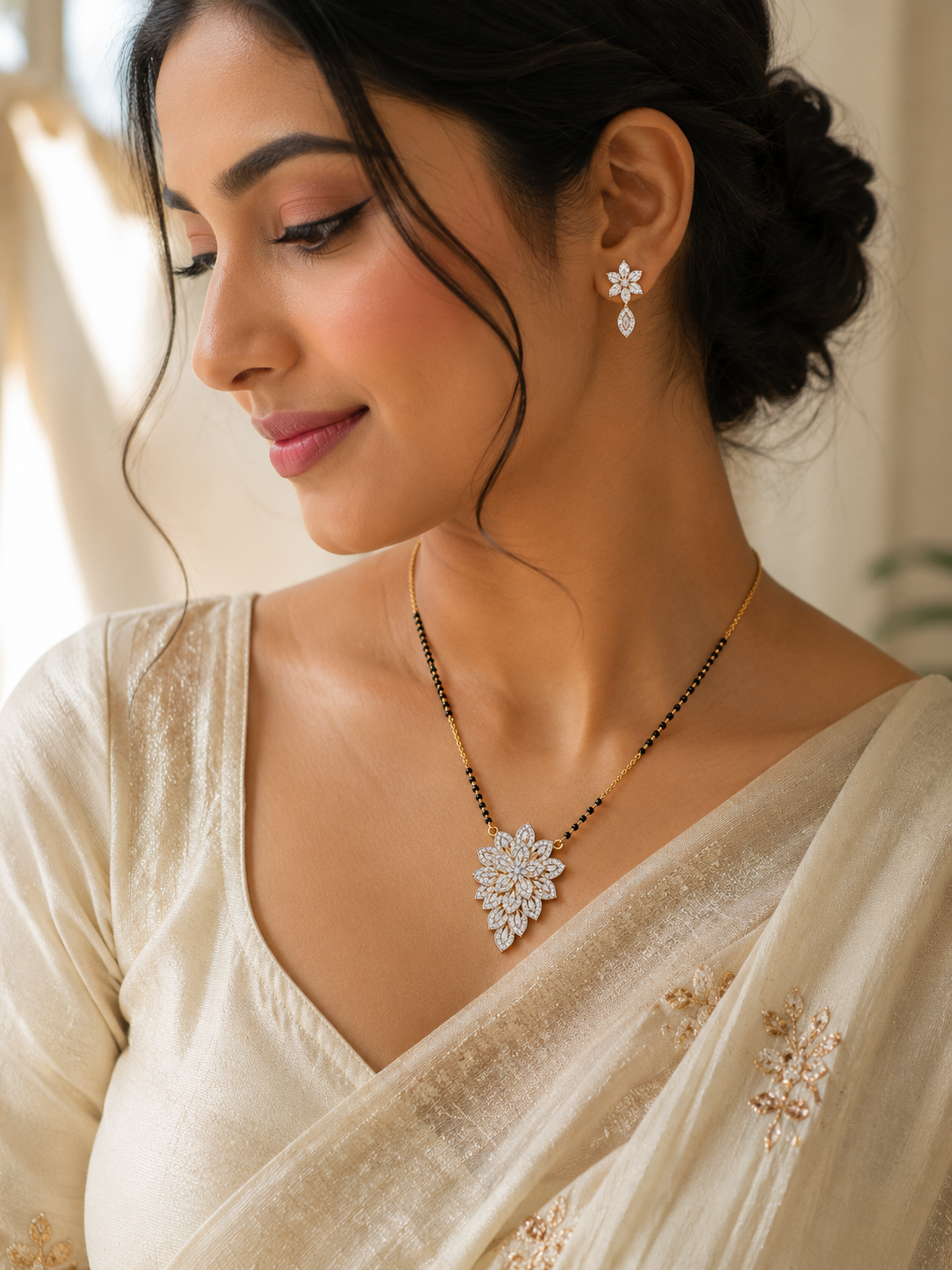 Bloom Royale Diamond Mangalsutra