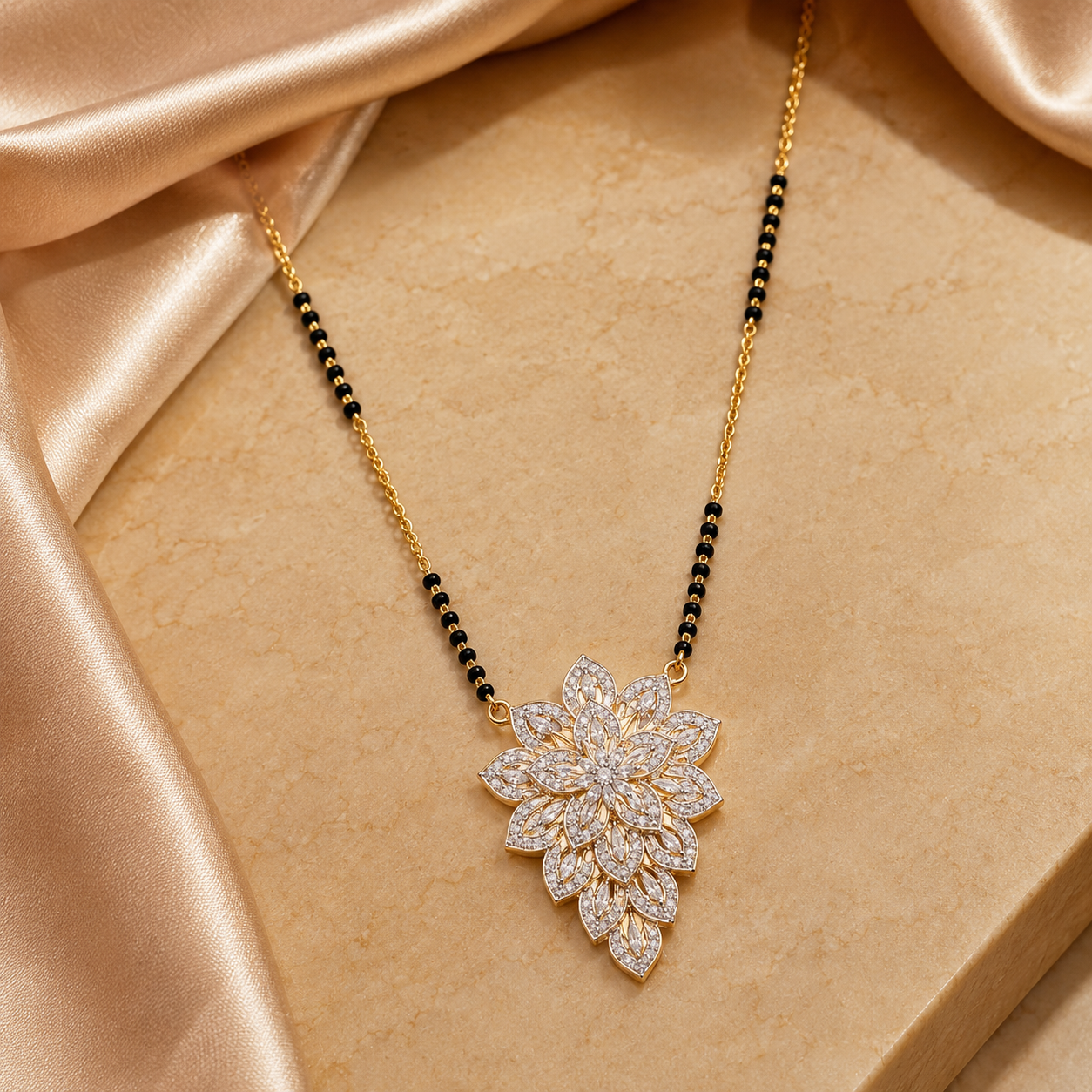 Bloom Royale Diamond Mangalsutra
