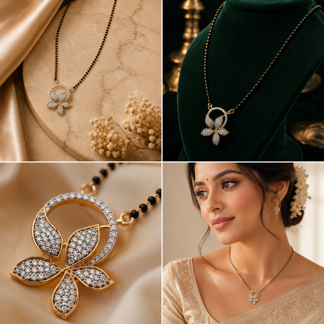 Blossom Aura Diamond Mangalsutra