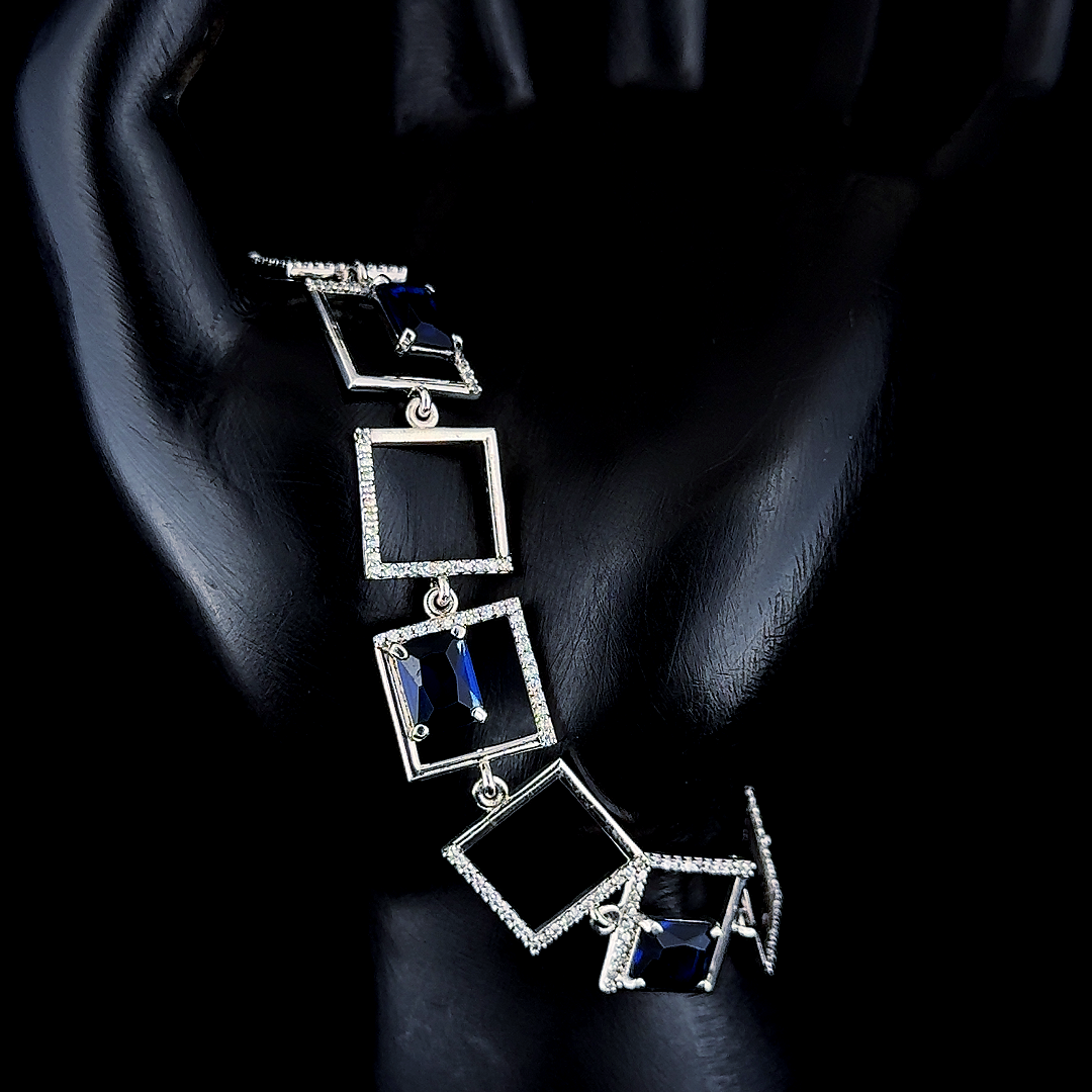 Blue sapphire bracelet