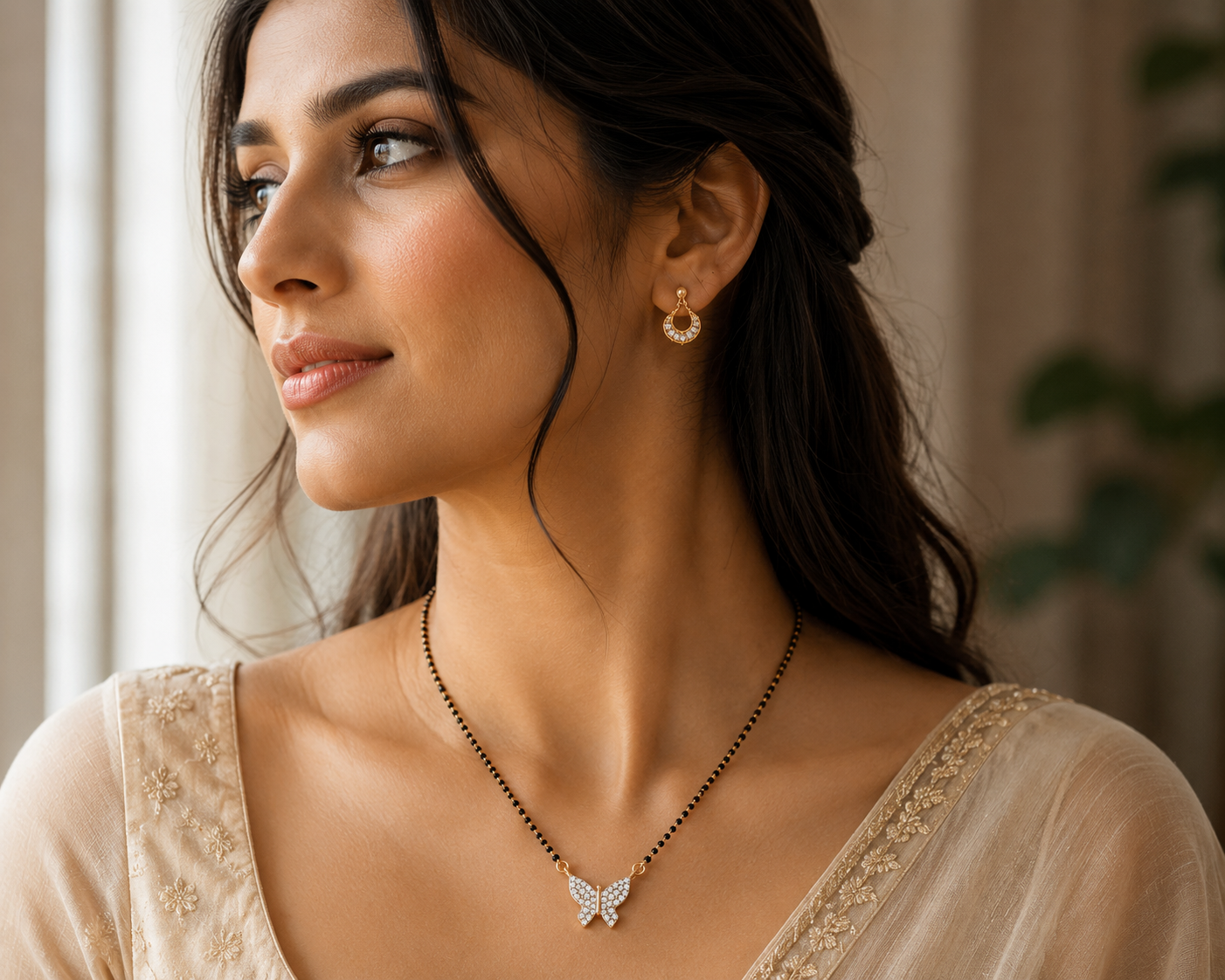 Butterfly Grace Diamond Mangalsutra