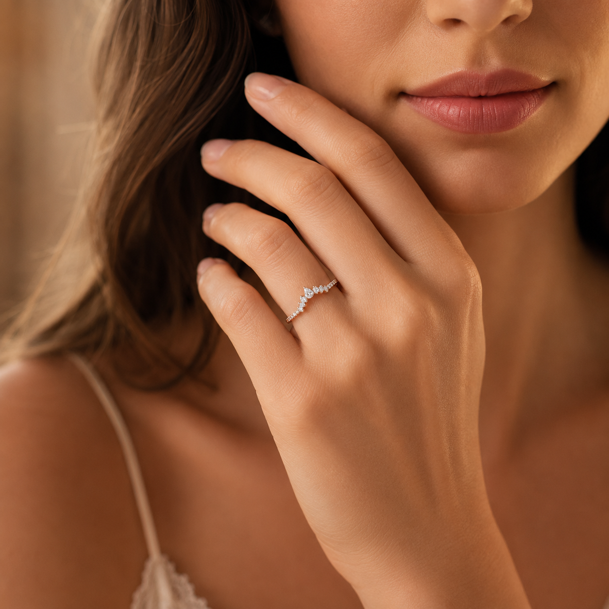 Celeste Crown Diamond Ring