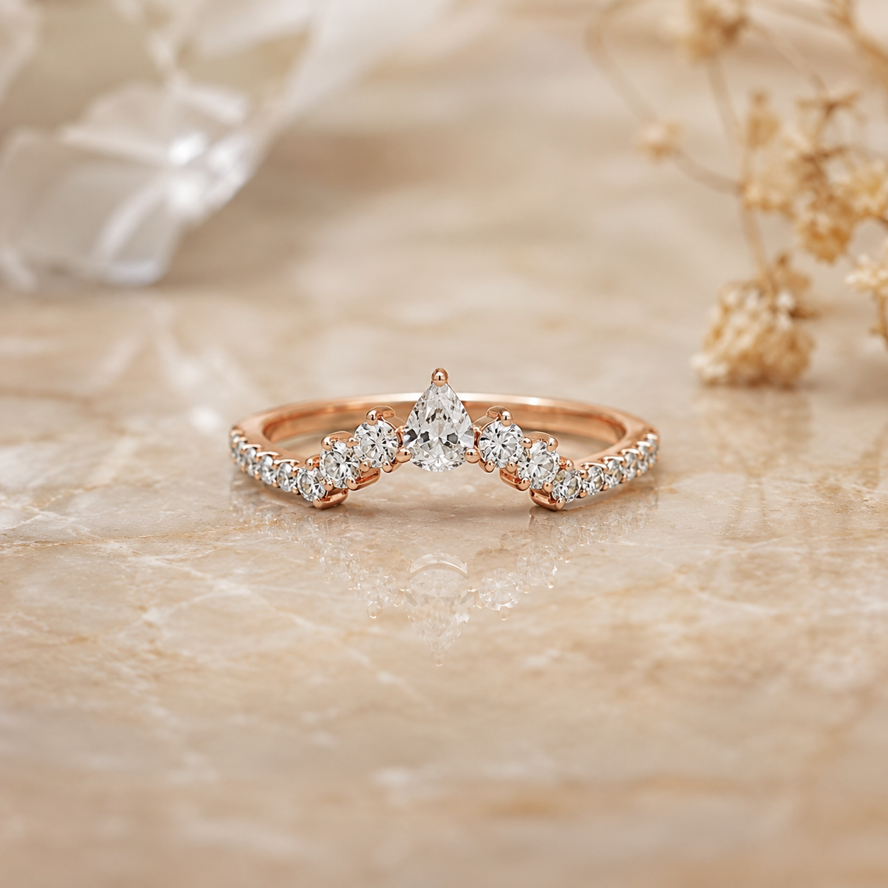 Celeste Crown Diamond Ring