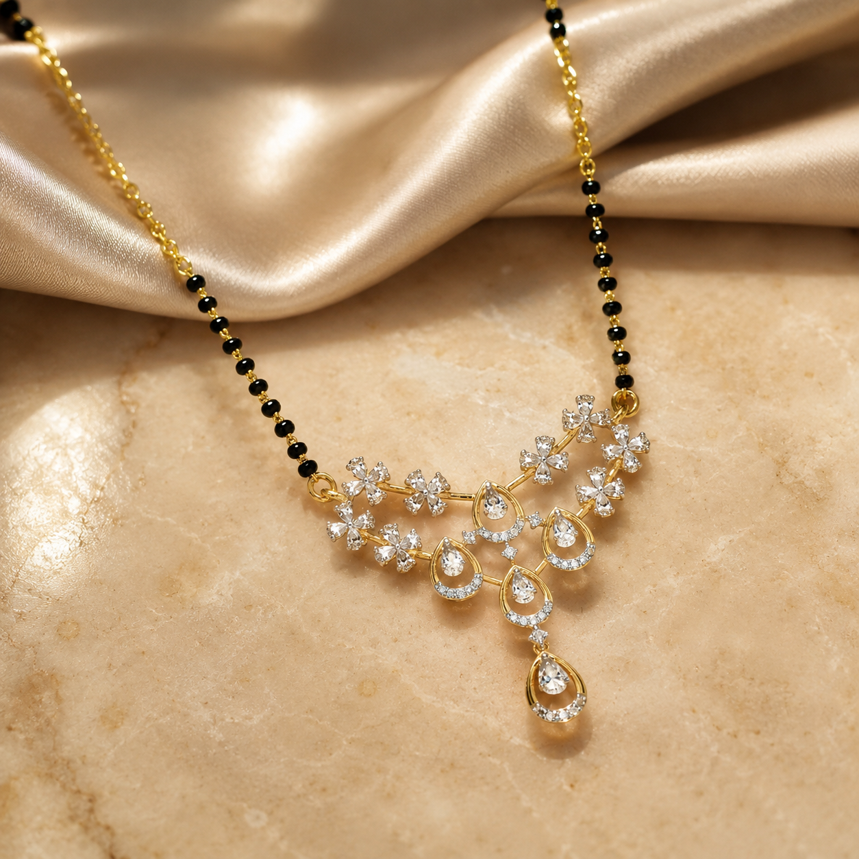 Celestia Diamond Bloom Mangalsutra