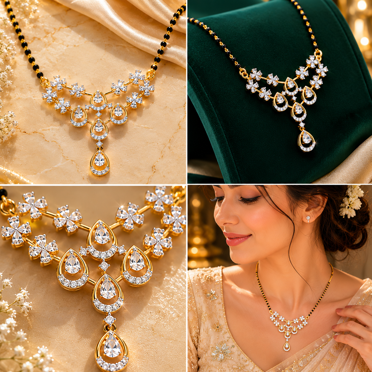 Celestia Diamond Bloom Mangalsutra