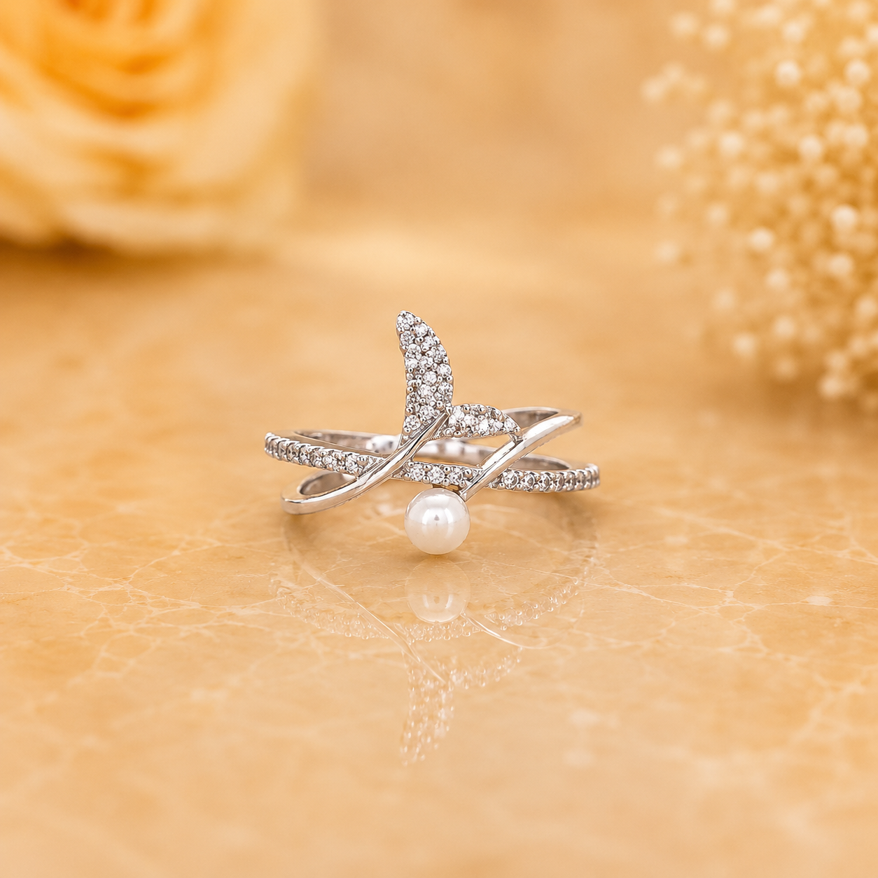 Leaf Open Adjustable Ring