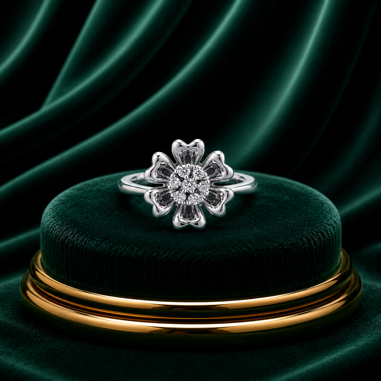 Blooming Floral Diamond Ring