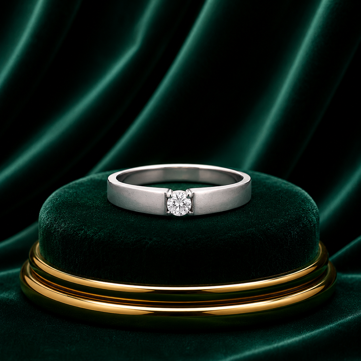 Classic Bezel Solitaire Diamond Ring