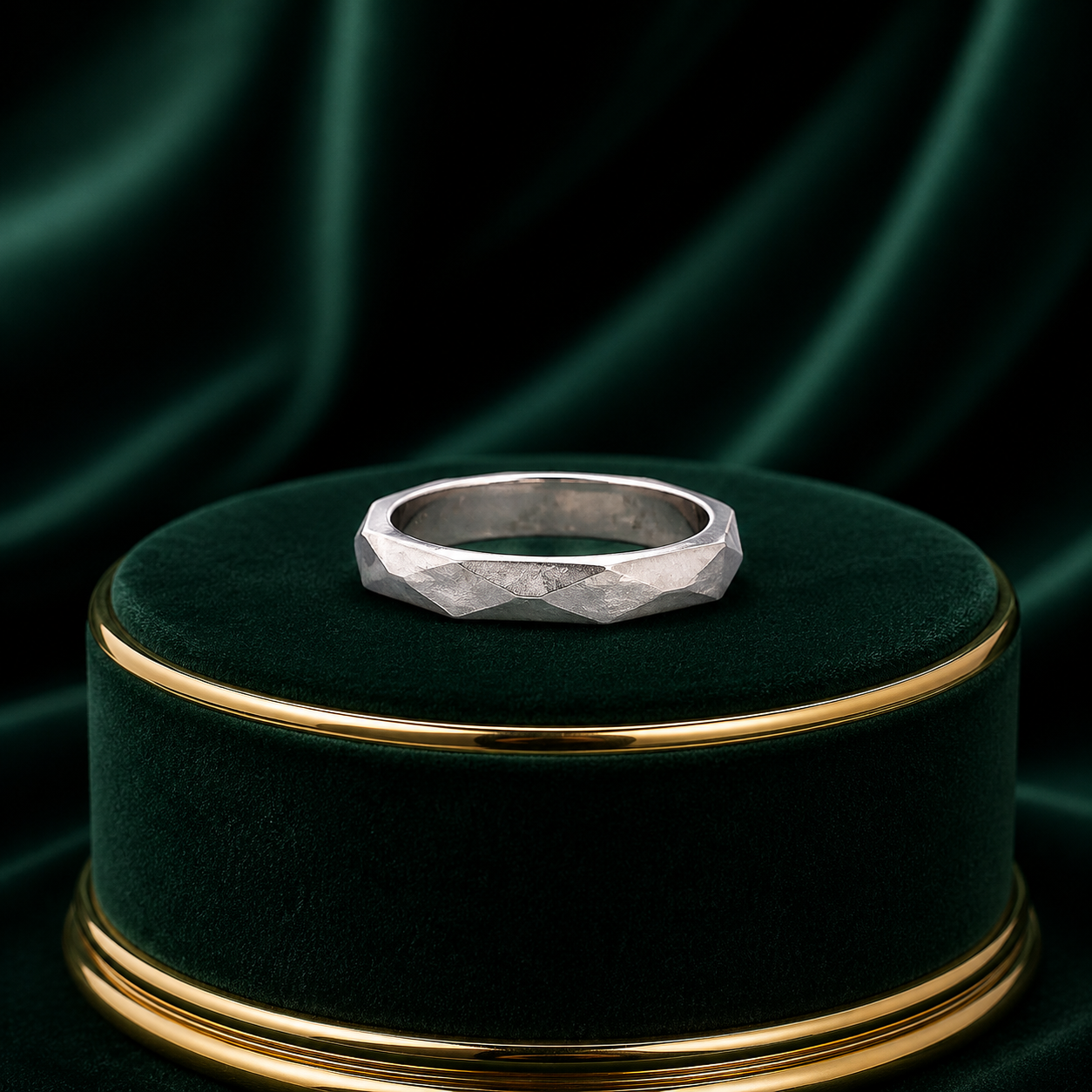 Faceted Minimalist Band Ring