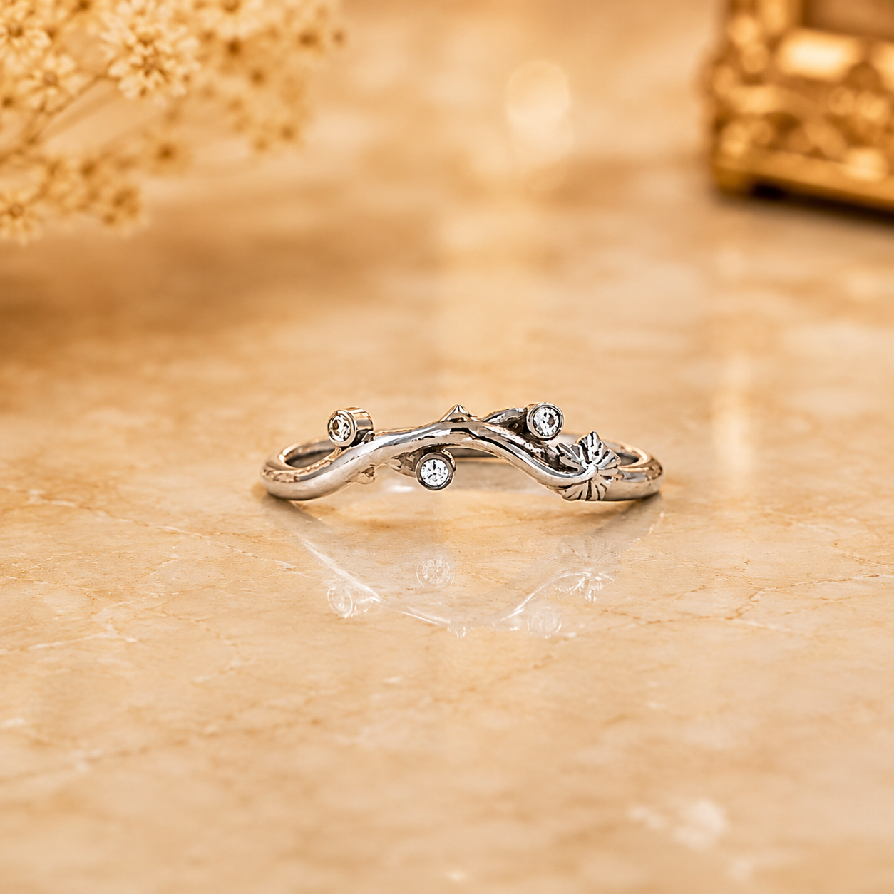 Nature Vine Diamond Ring