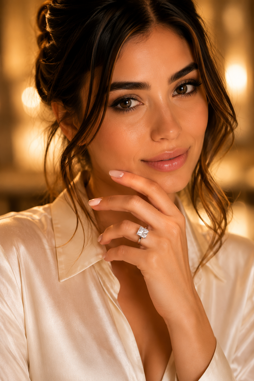 Classic Princess Cut Solitaire Ring