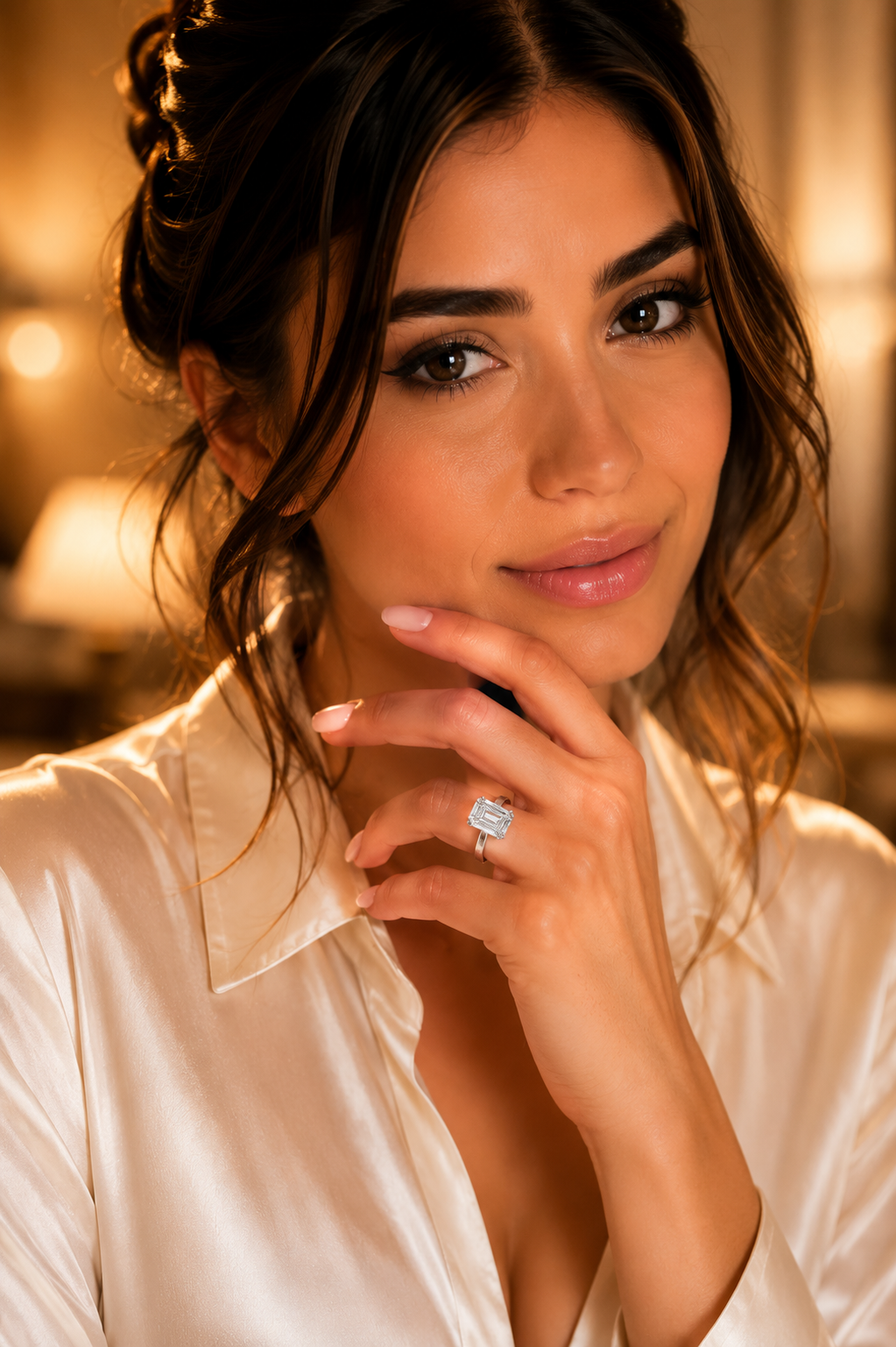 Classic Emerald Cut Solitaire Ring