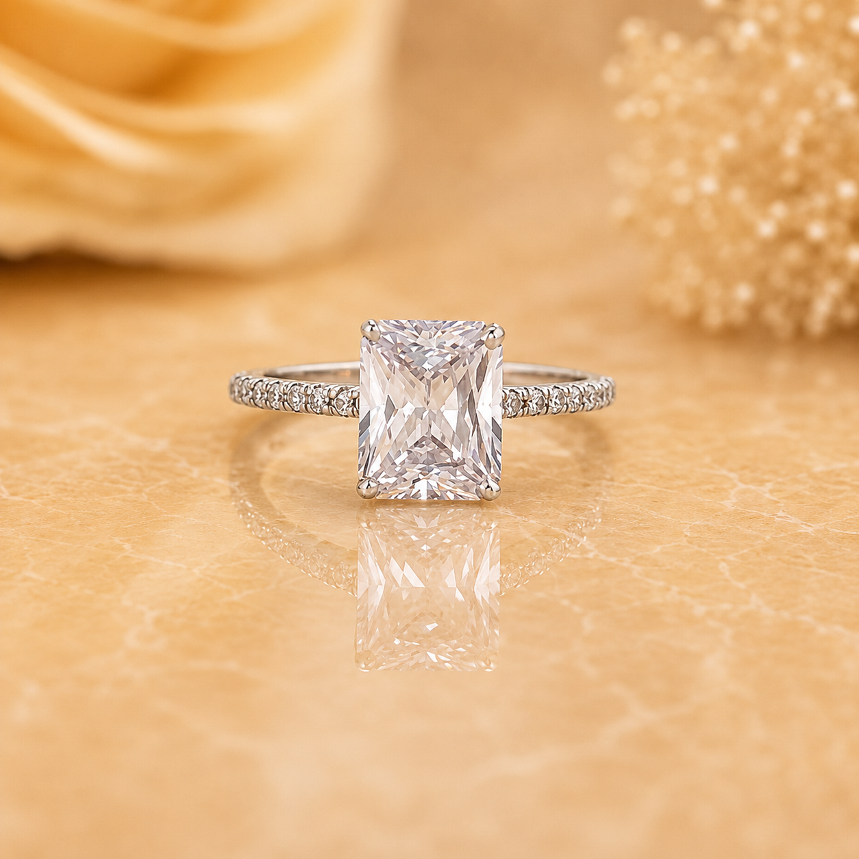 Radiant Cut Solitaire Ring