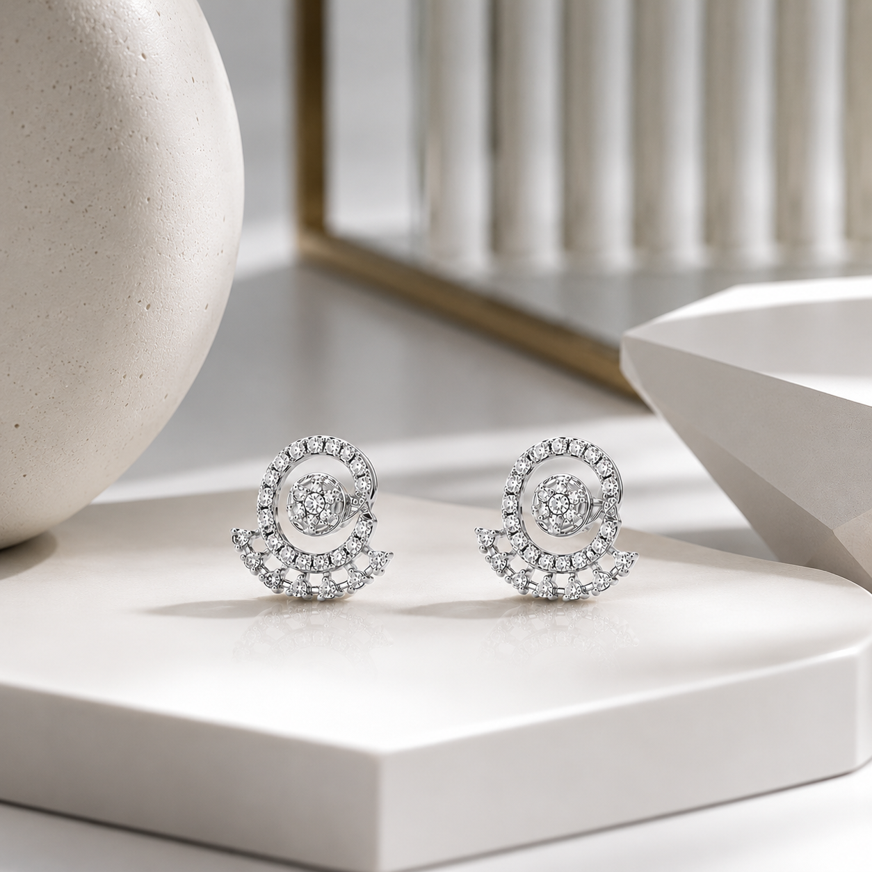 Celestial Halo Crystal Earrings