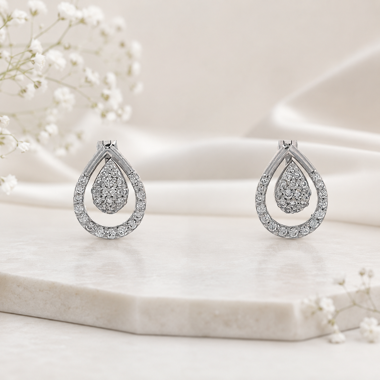Aurora Teardrop Crystal Earrings