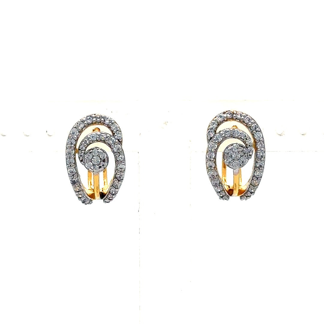 Chic Golden Halo Earrings