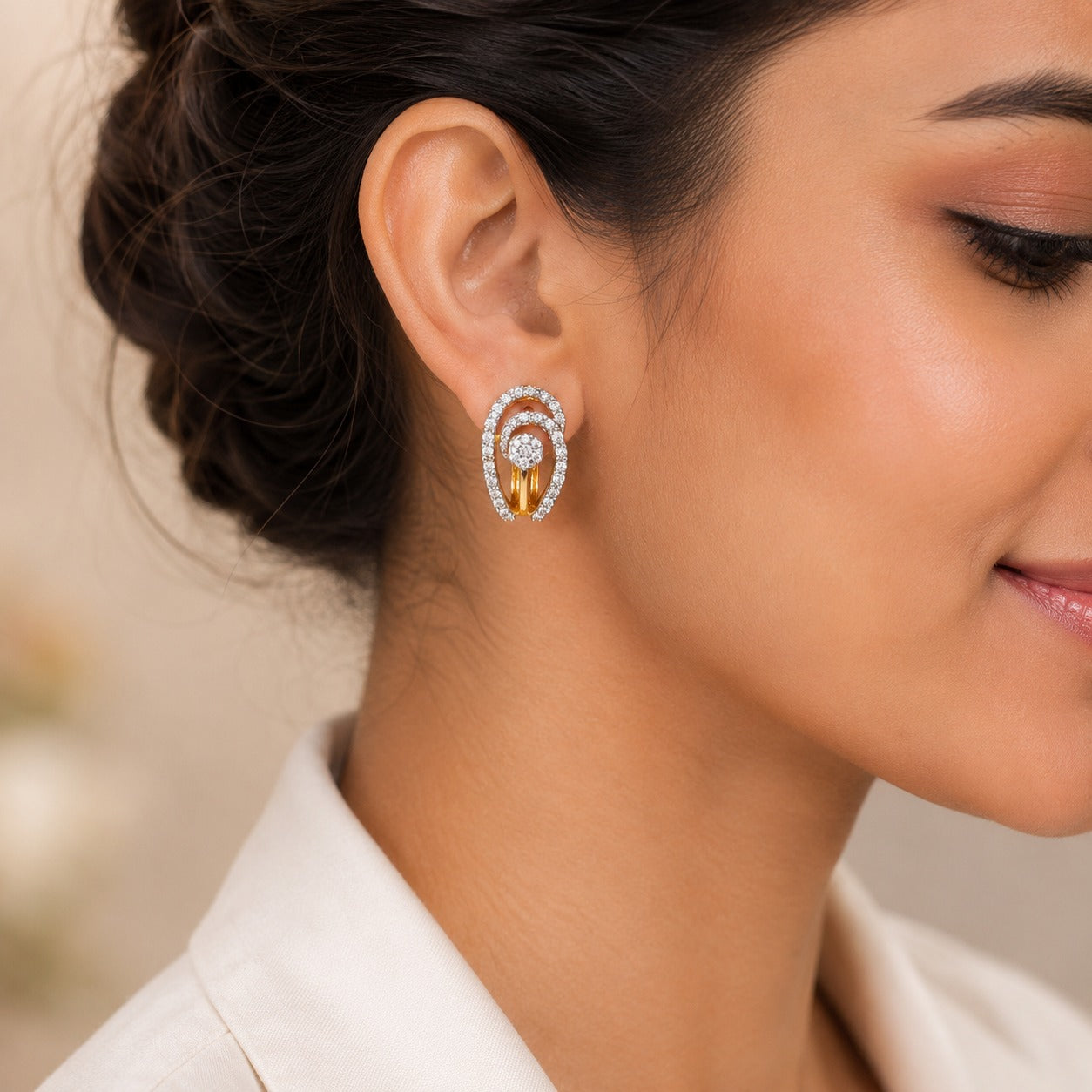 Chic Golden Halo Earrings