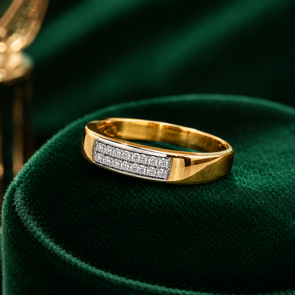 Classic Gold Diamond Band Ring