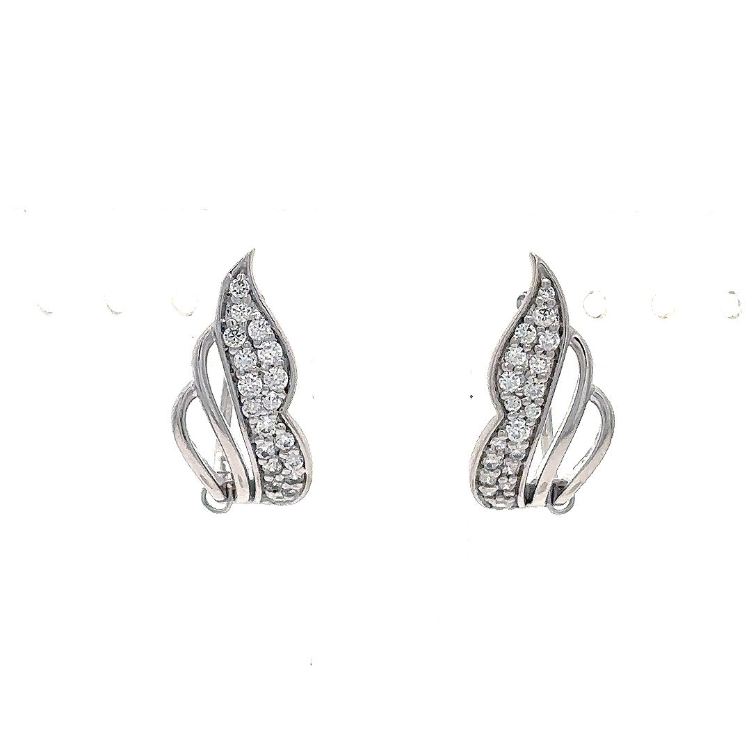 Crystal Wave Elegance Earrings