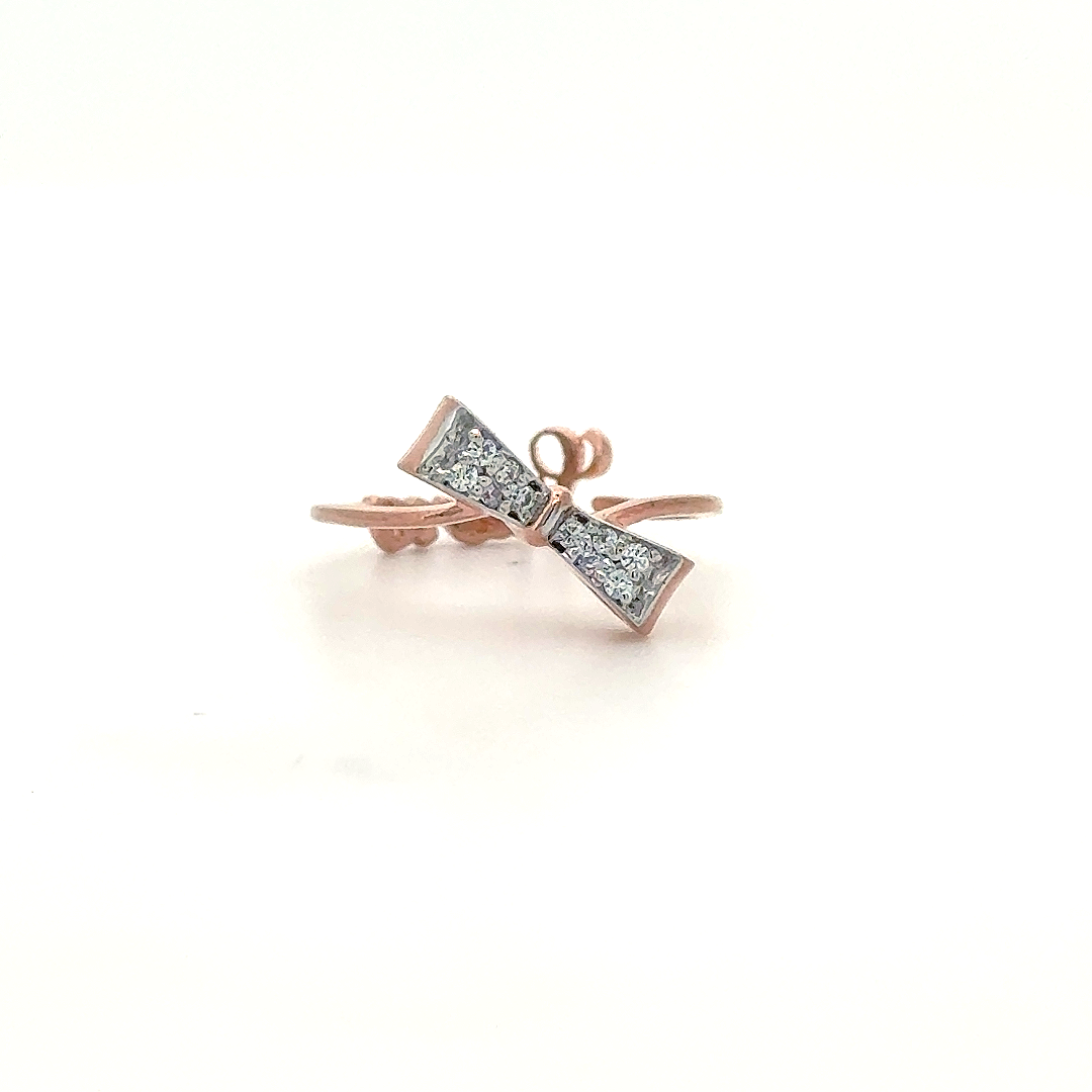 Diamond Bow Accent Ring
