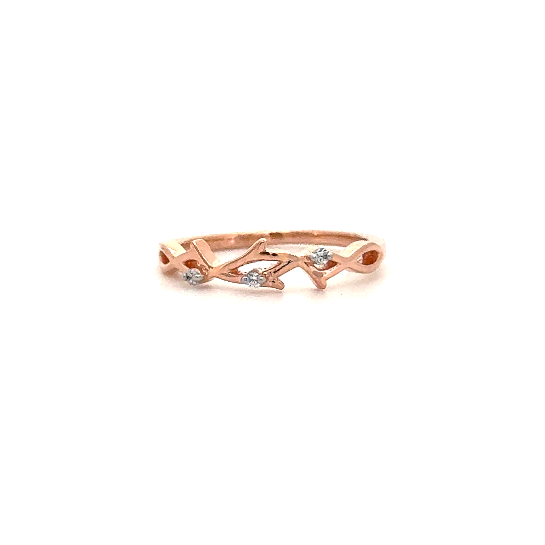Diamond Vine Infinity Ring