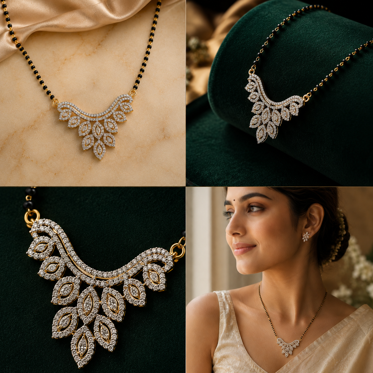 Eternal Leaf Diamond Mangalsutra