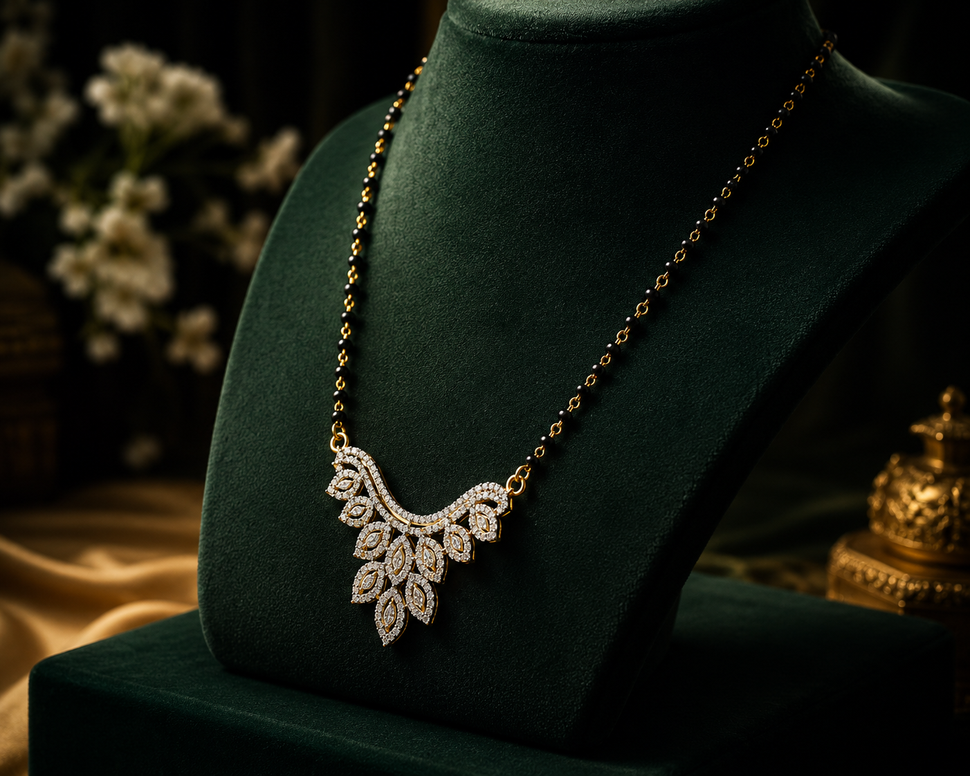 Eternal Leaf Diamond Mangalsutra