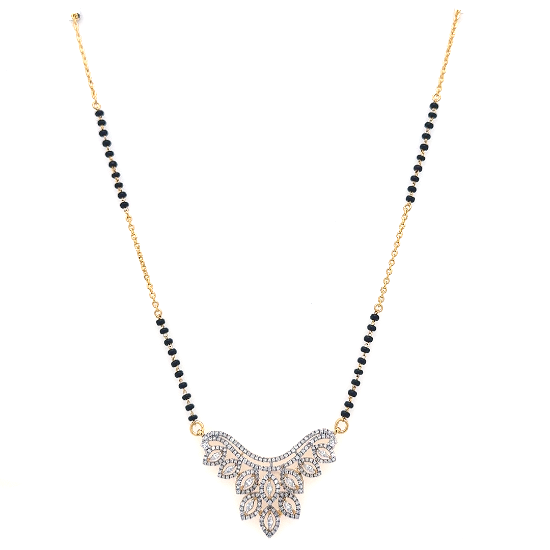 Eternal Leaf Diamond Mangalsutra
