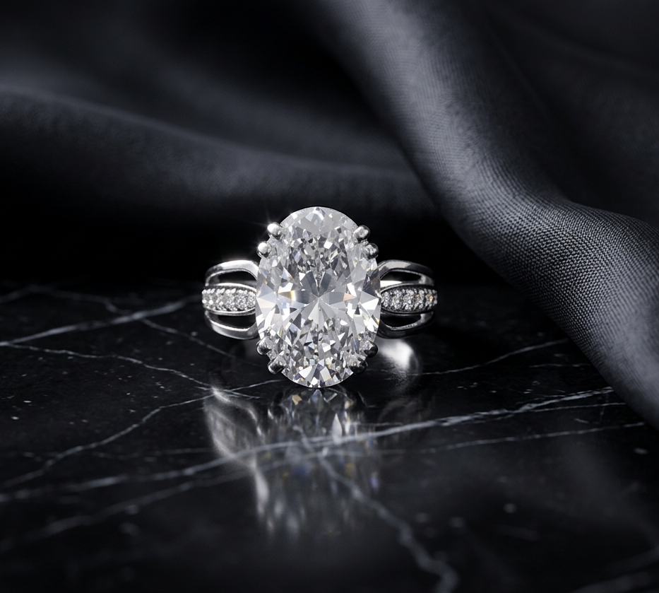 Oval Cut Statement Diamond Ring