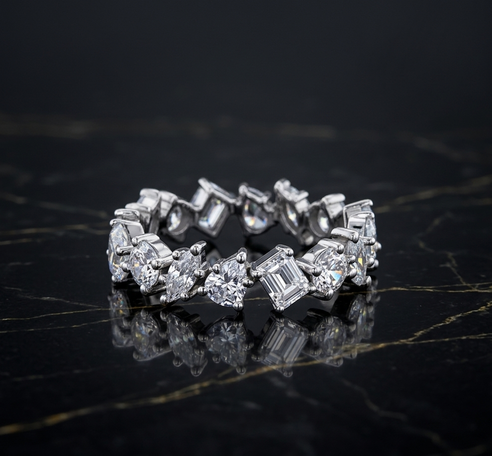 Multi Shape Diamond Eternity Ring