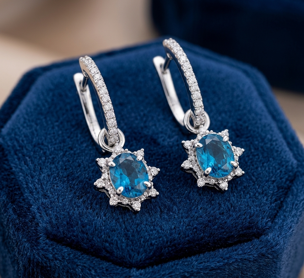 Blooming Elegance Diamond Stud Earrings