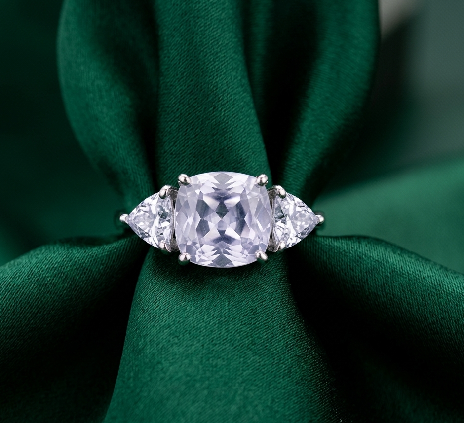 Elegant Cushion Cut Diamond Ring