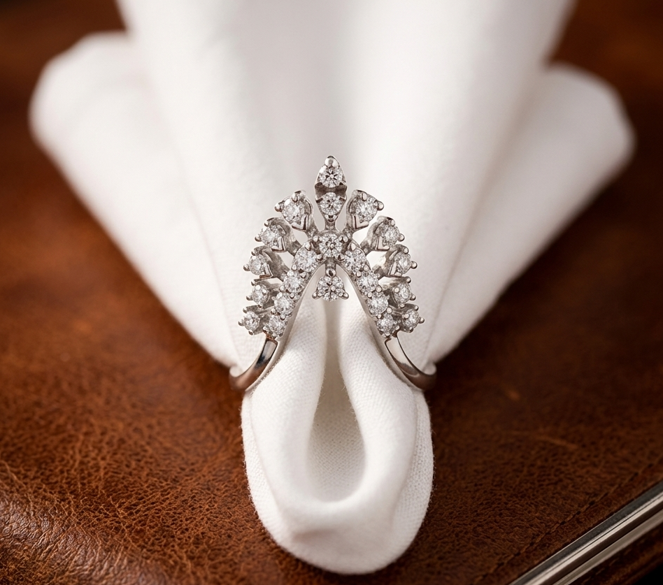 Radiant Crown Diamond Ring