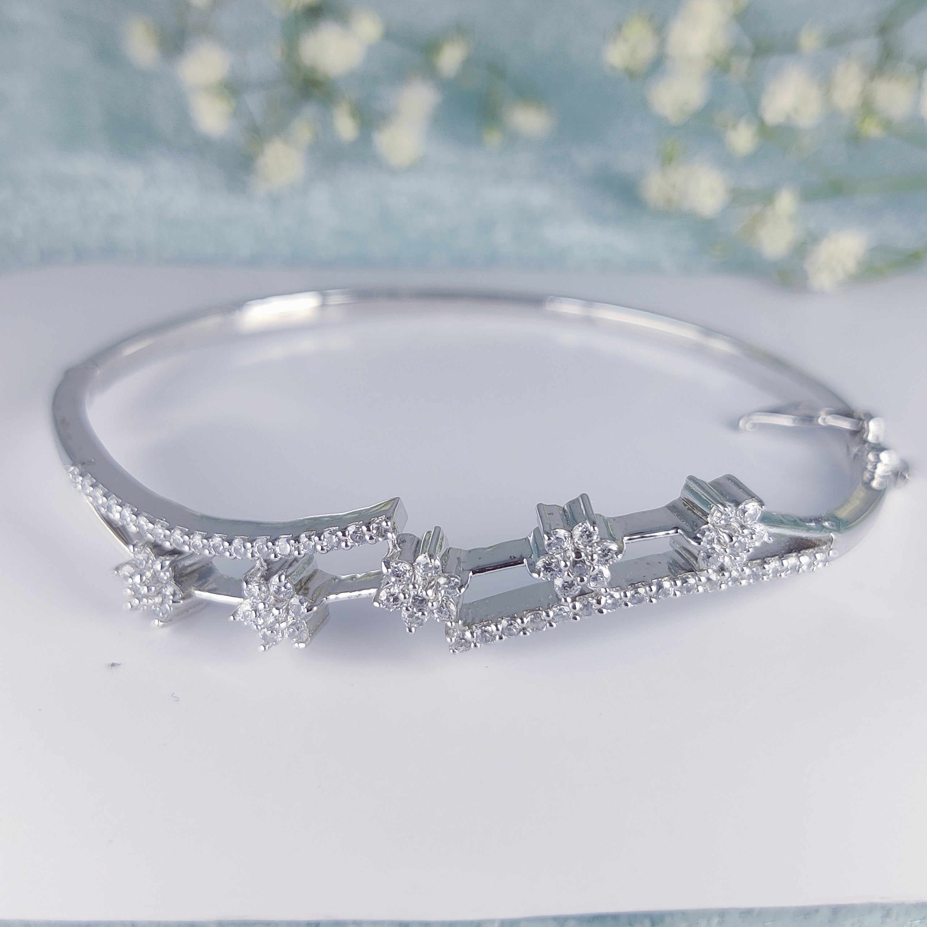 Twilight Bloom Kada Bracelet