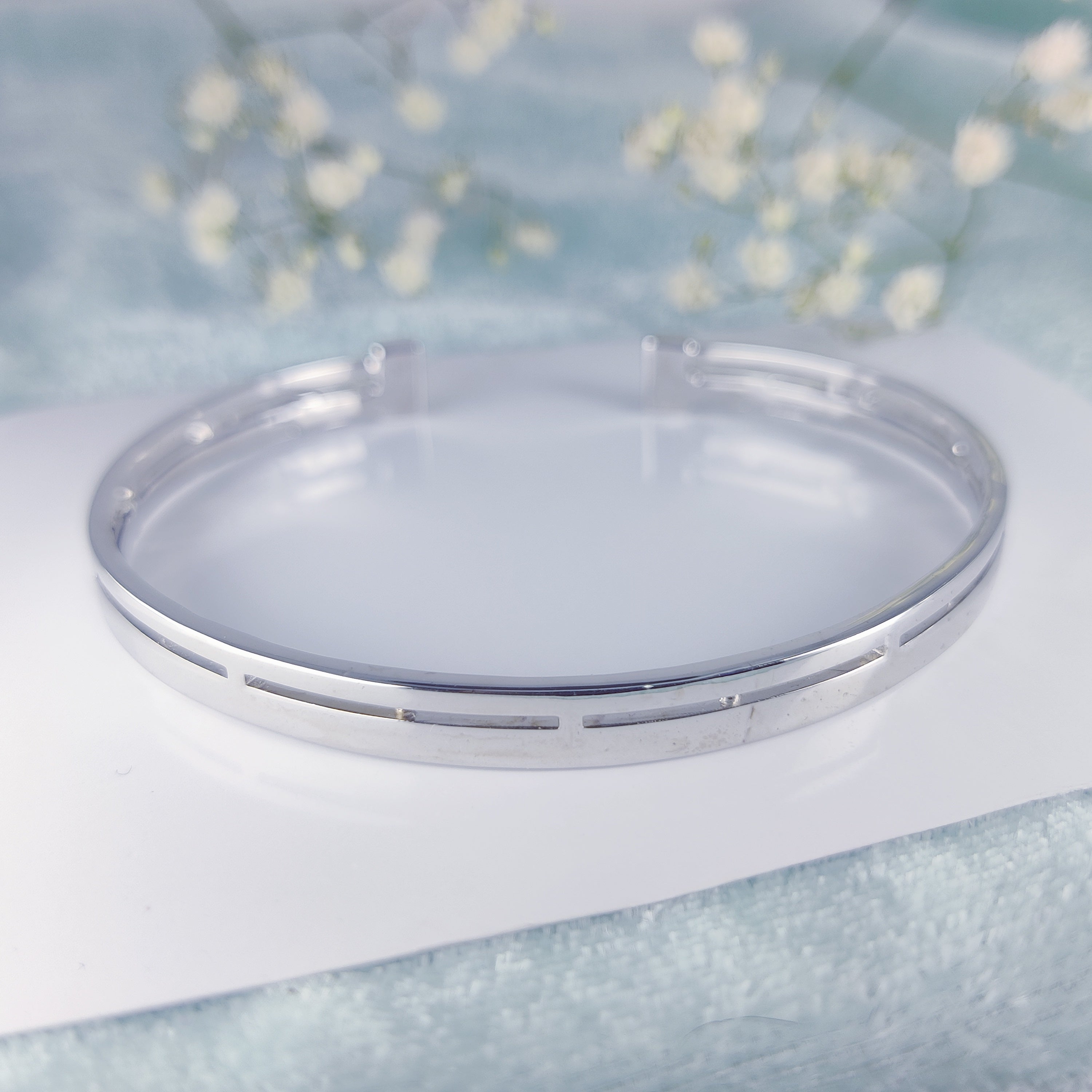 Lunar Grace Kada Bracelet