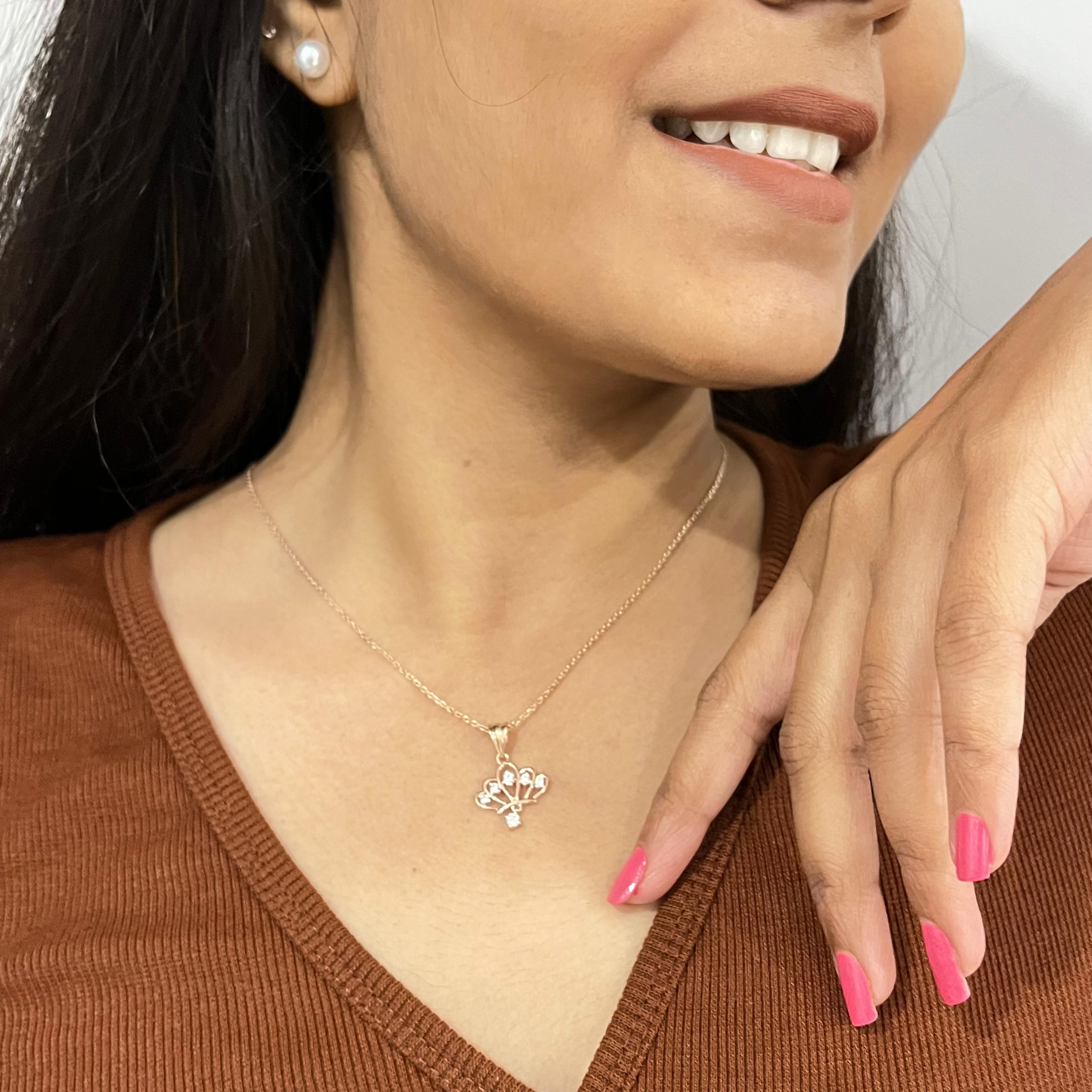 Regal Bloom Crown Pendant