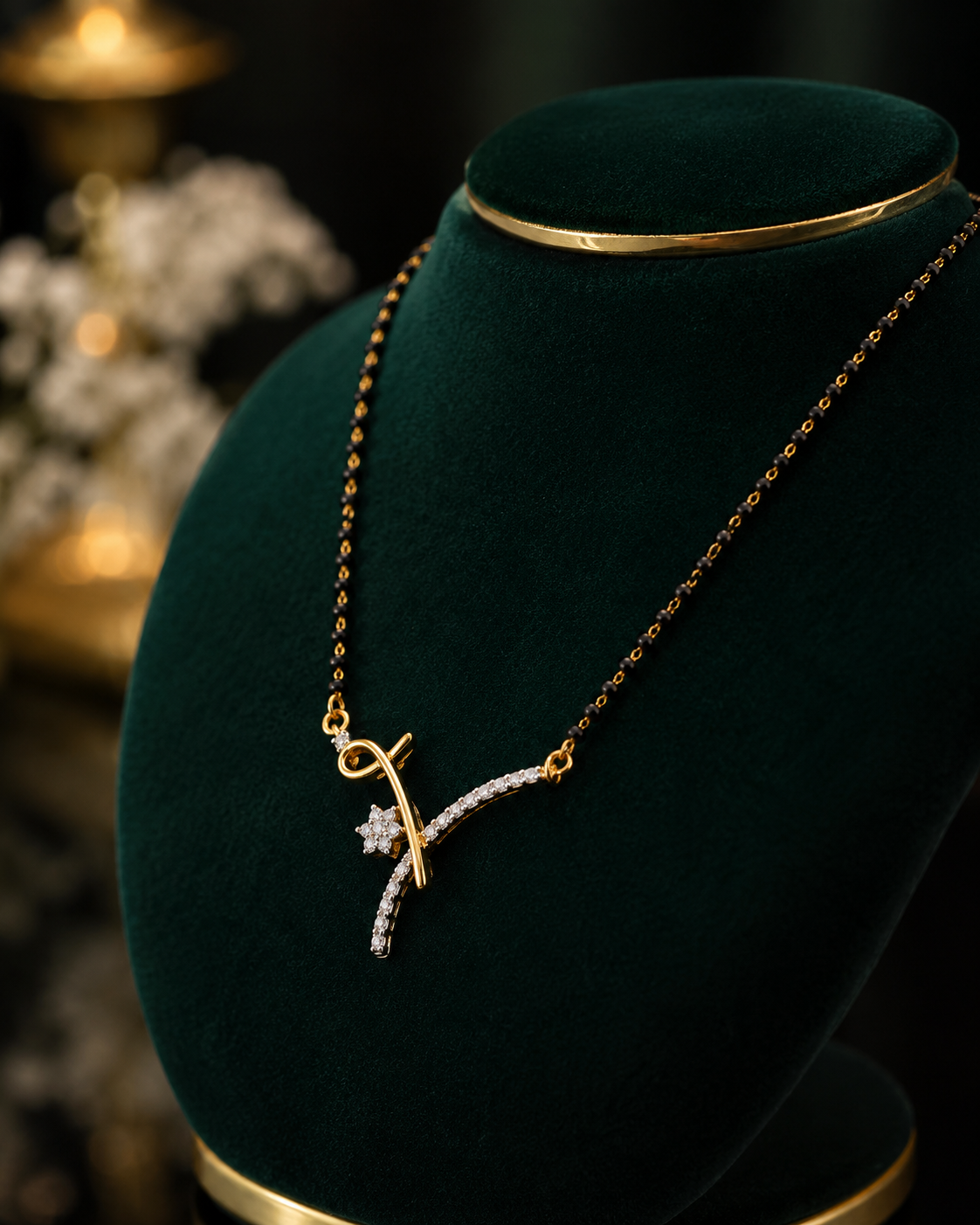 Infinity Bloom Diamond Mangalsutra