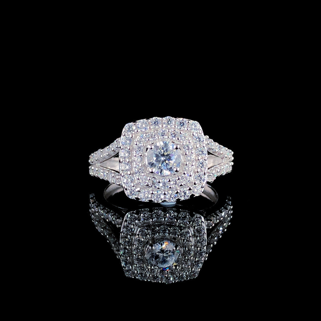 Stellar Radiance Luxe Silver Ring