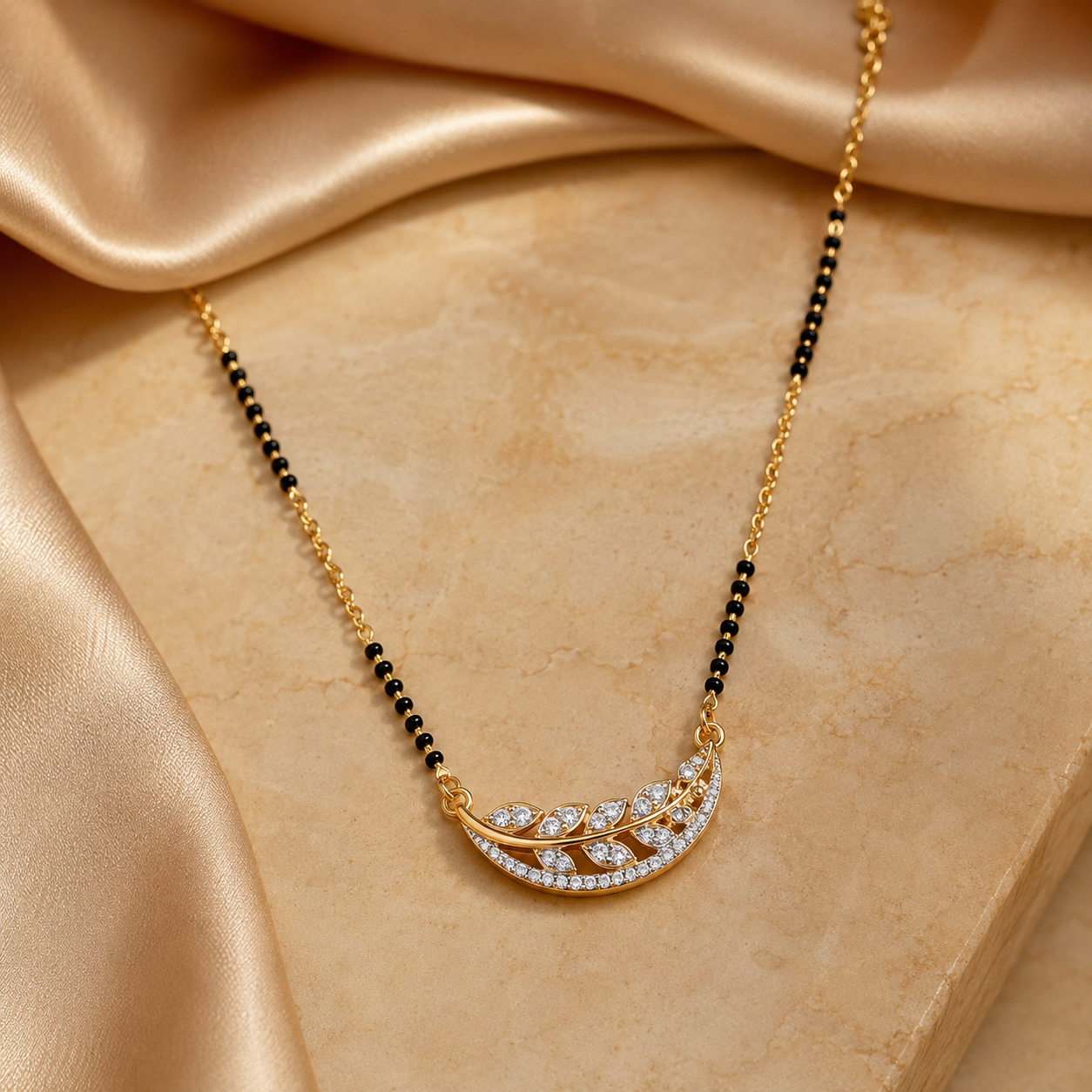 Luna Sparkle Diamond Mangalsutra