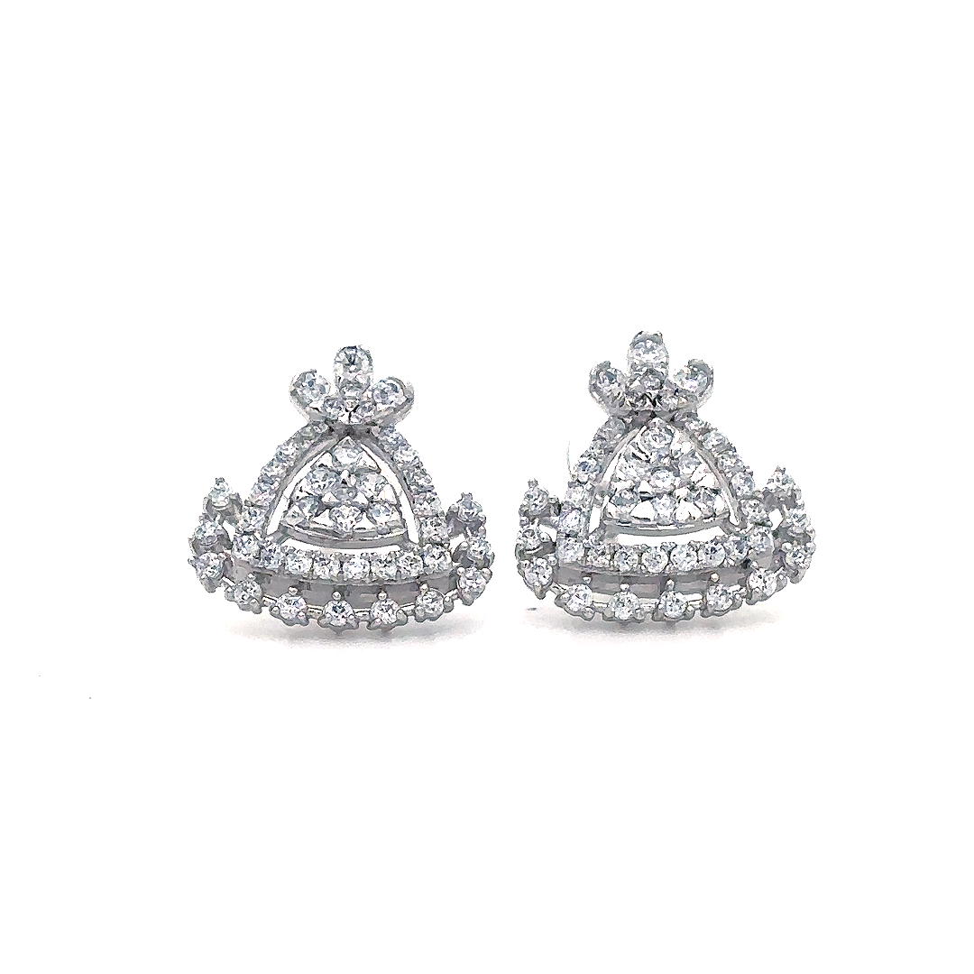 Princess Crown Crystal Earrings