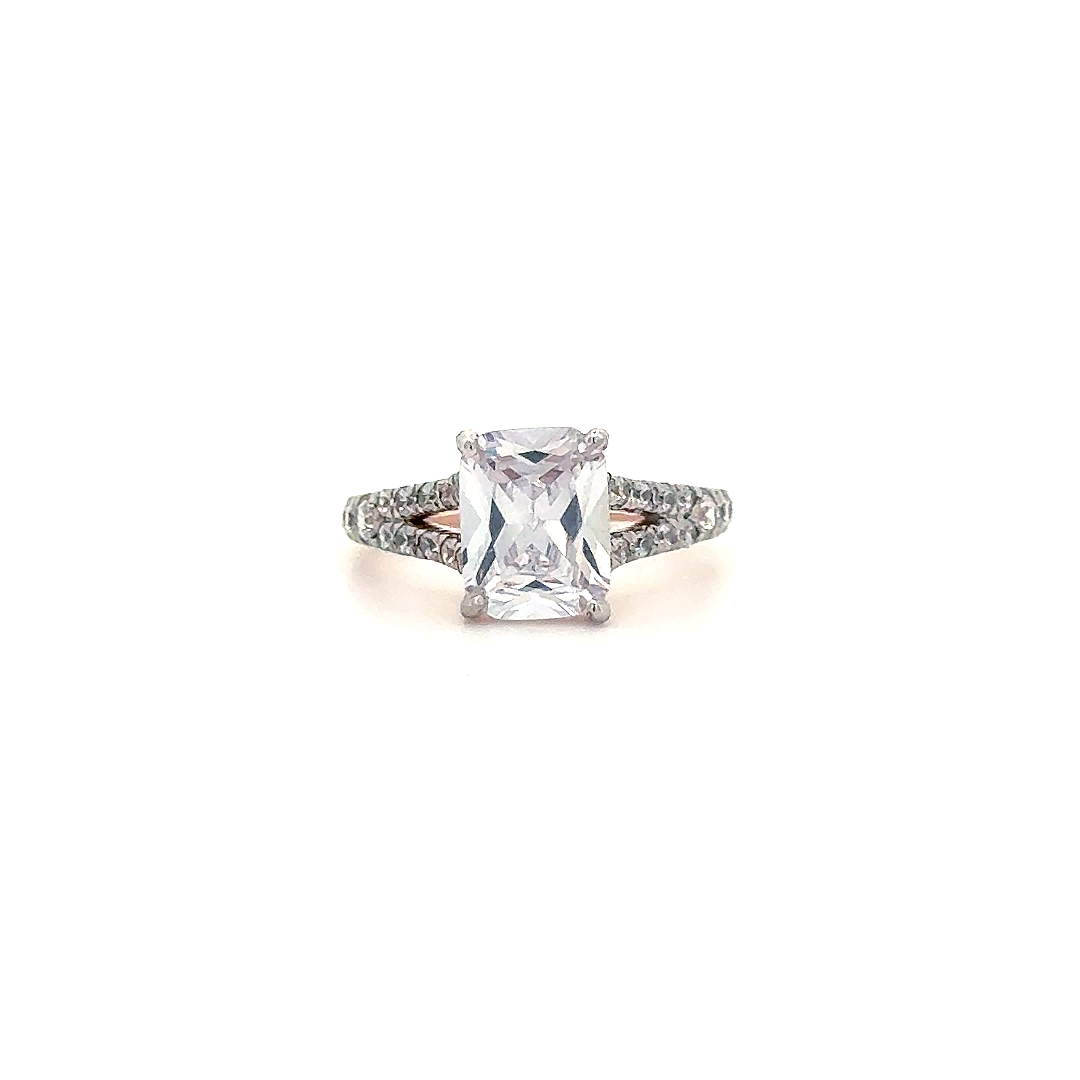 Radiant Emerald-Cut Diamond Ring