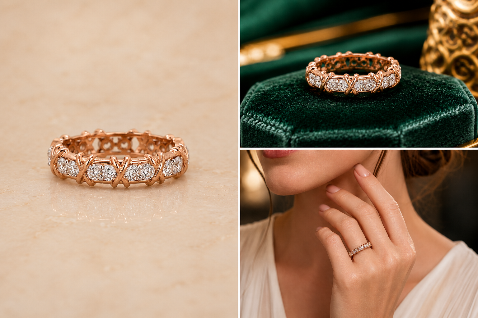 Radiant Eternity Diamond Band
