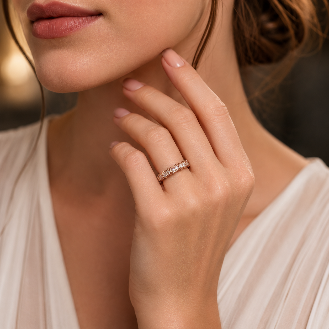 Radiant Eternity Diamond Band