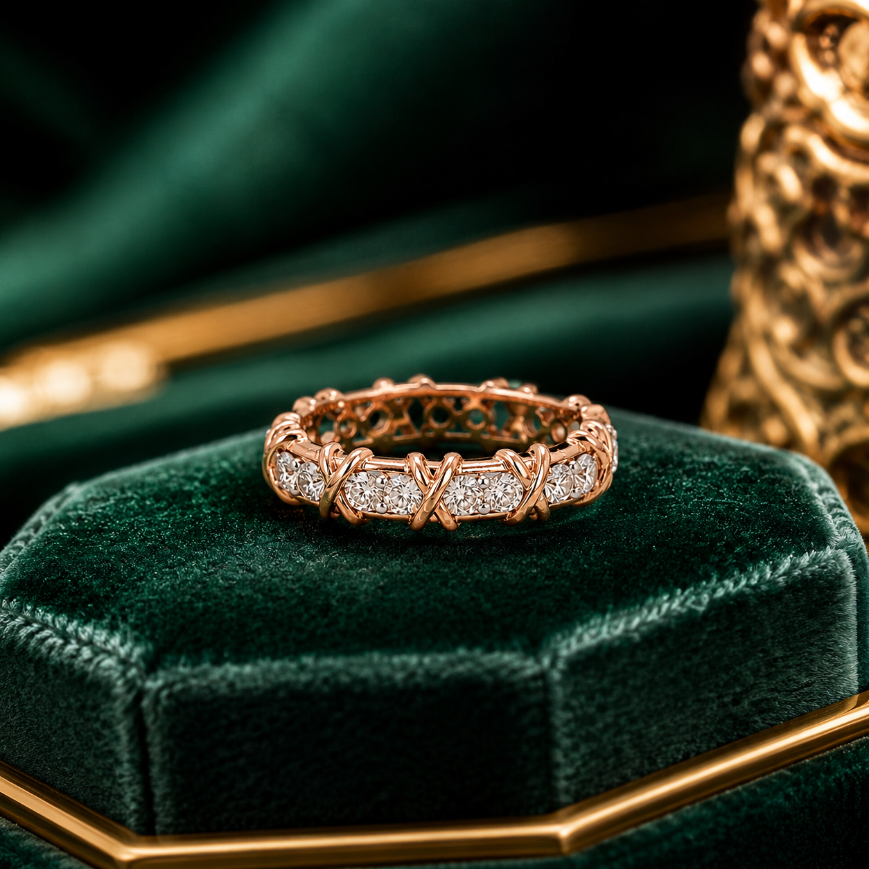 Radiant Eternity Diamond Band