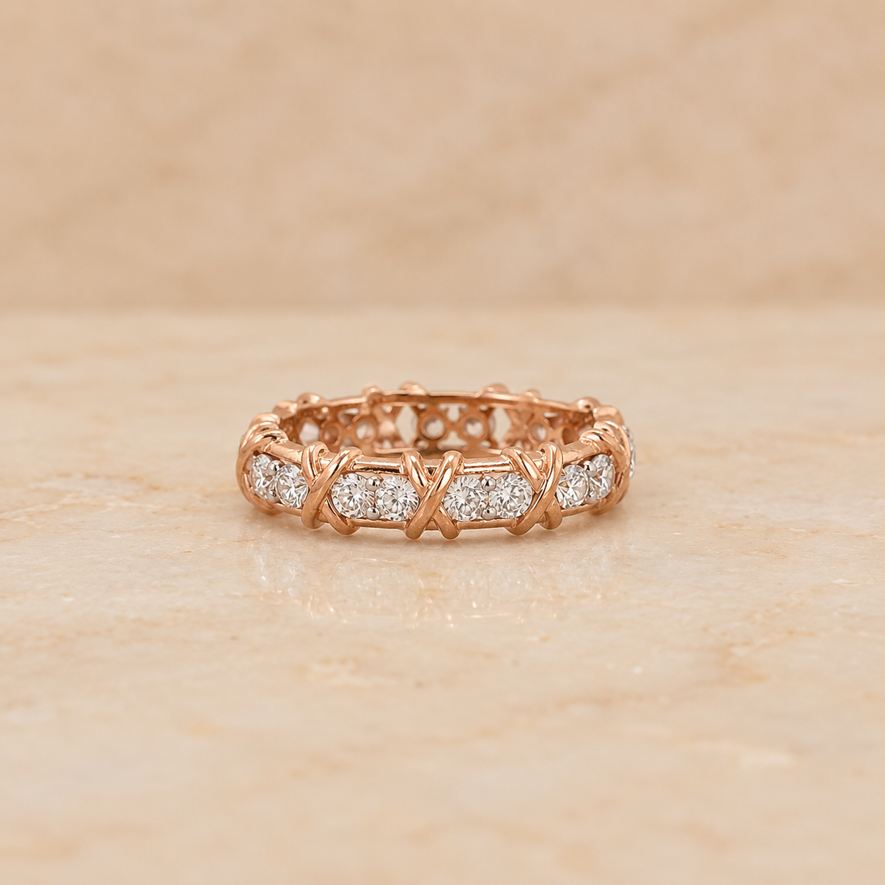 Radiant Eternity Diamond Band