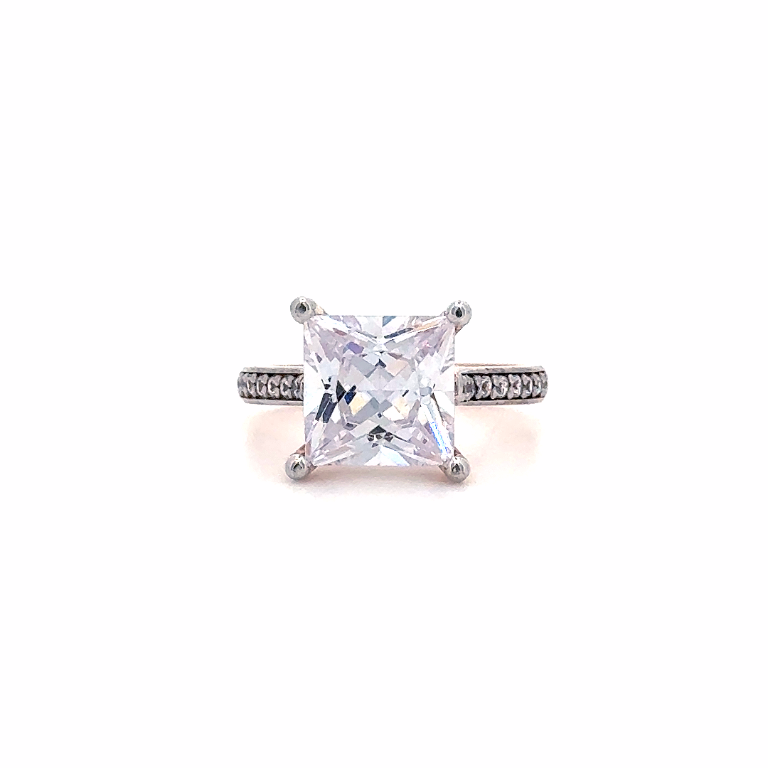 Radiant Princess Cut Diamond Ring