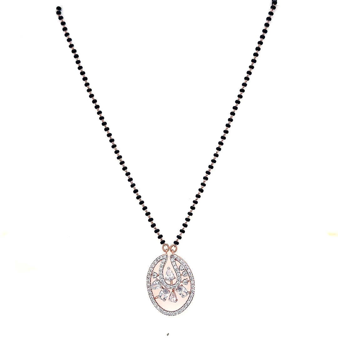 Rose Aura Floral Diamond Mangalsutra